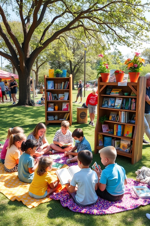 book exchange and storytime