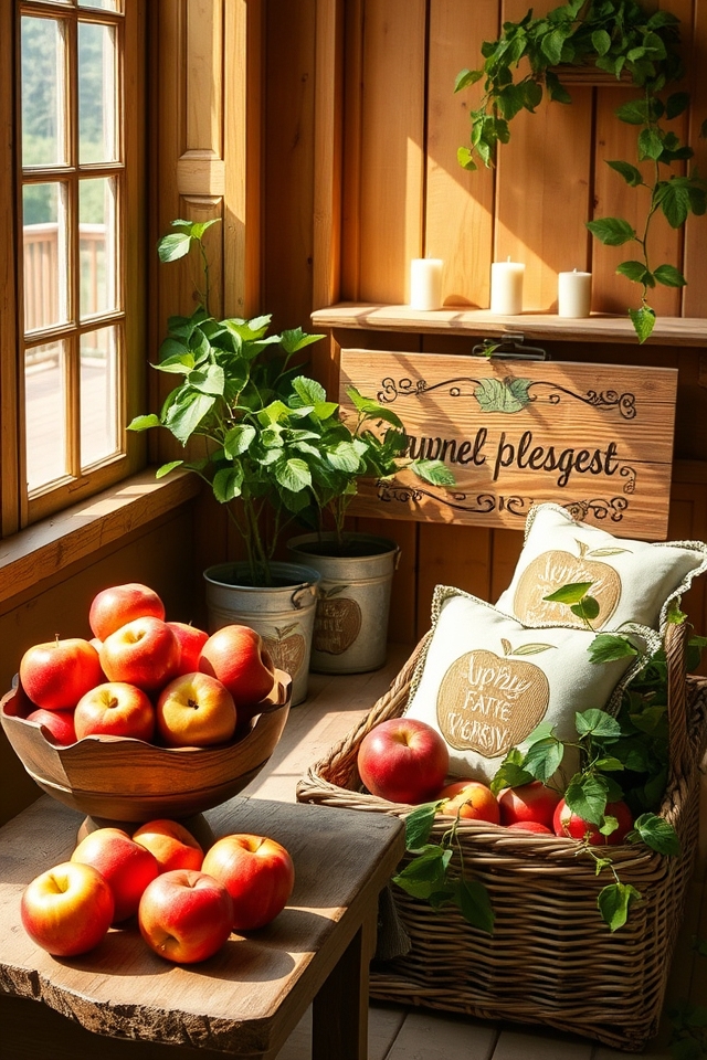 charming personalized apple decor