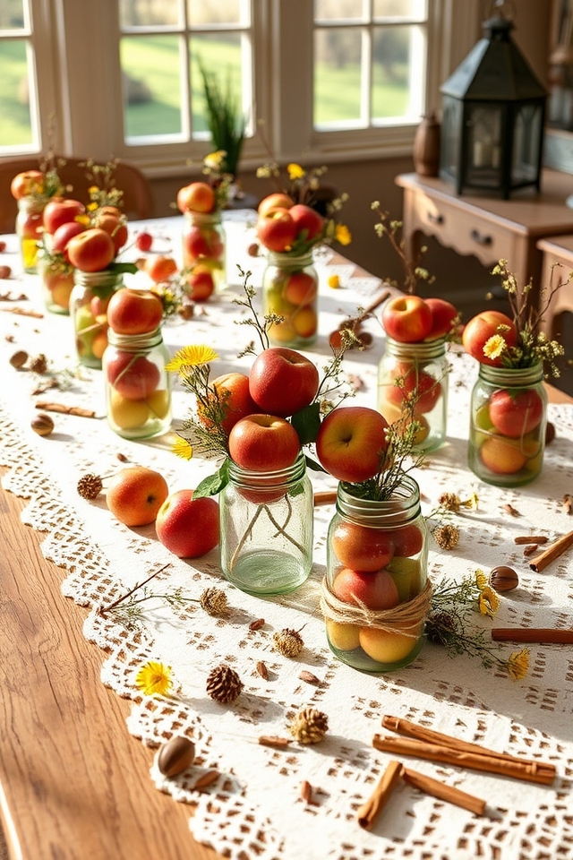 charming rustic mason jar centerpieces