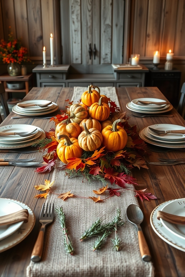 charming rustic table setting