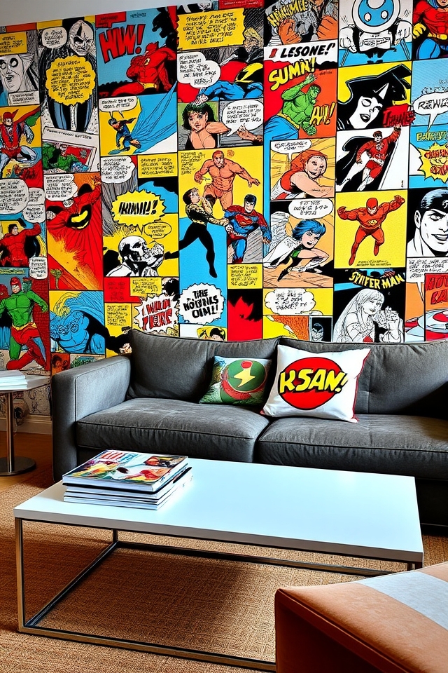 comic book themed decor