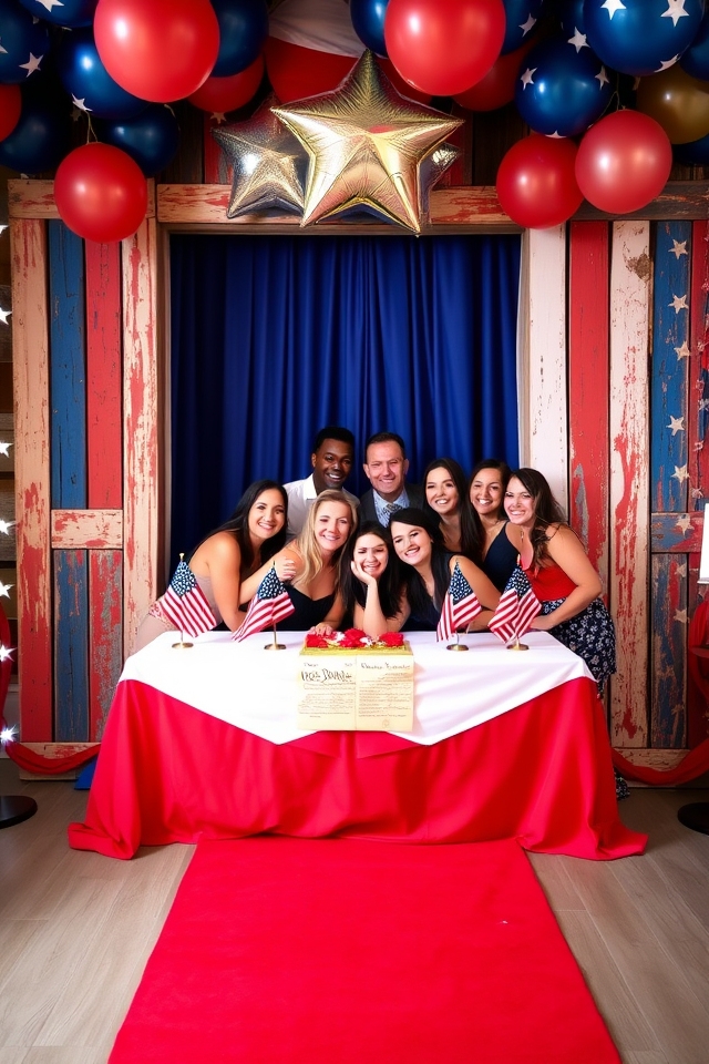 constitution day themed photo booth