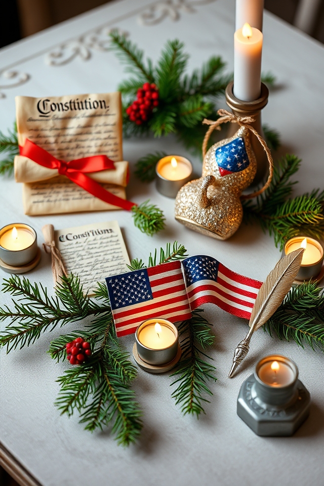 constitution themed diy ornaments