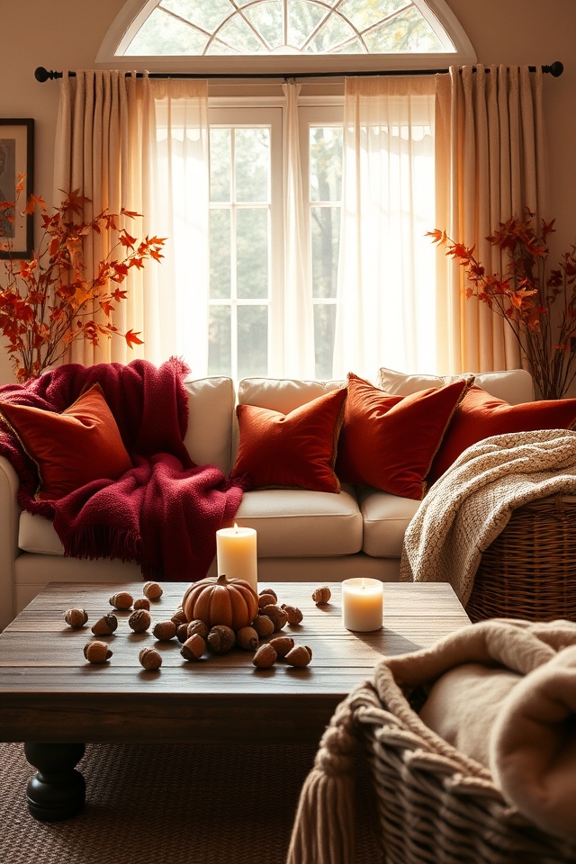 cozy autumn decor accents