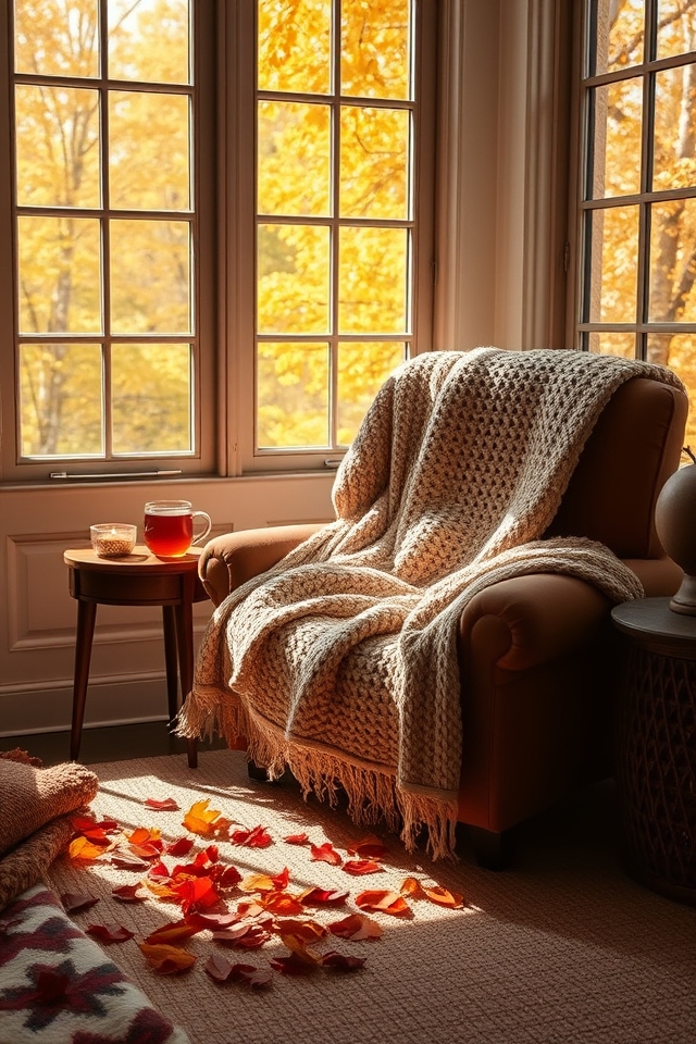 cozy autumn decorative layers