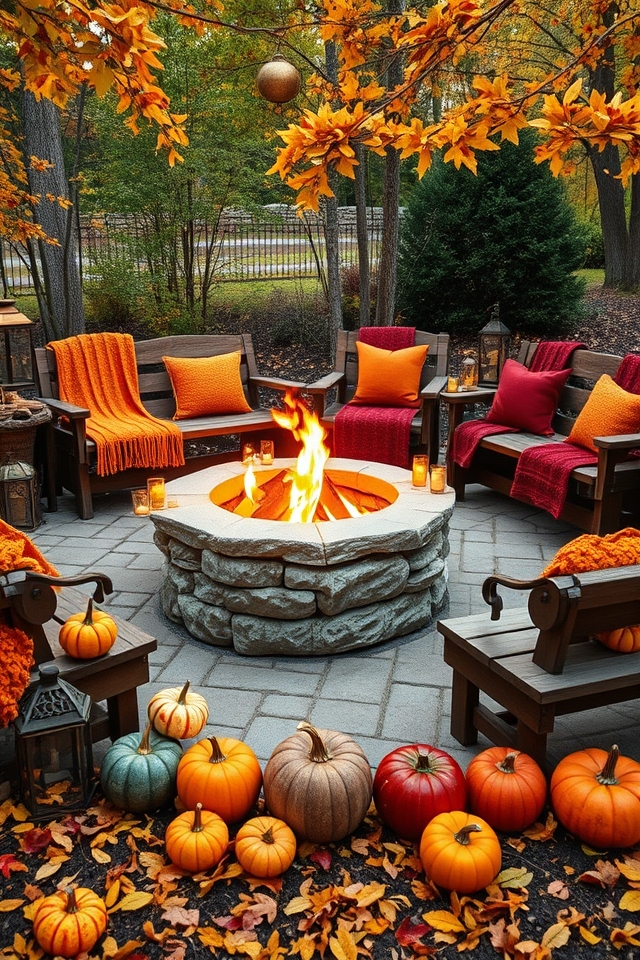 cozy autumn fire pit gatherings
