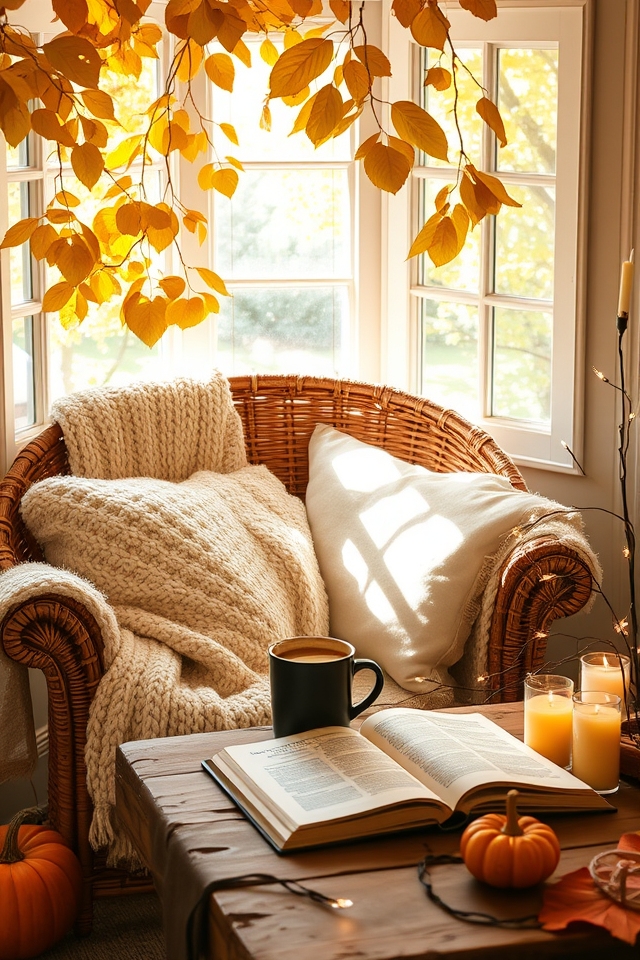 cozy autumn seating arrangement