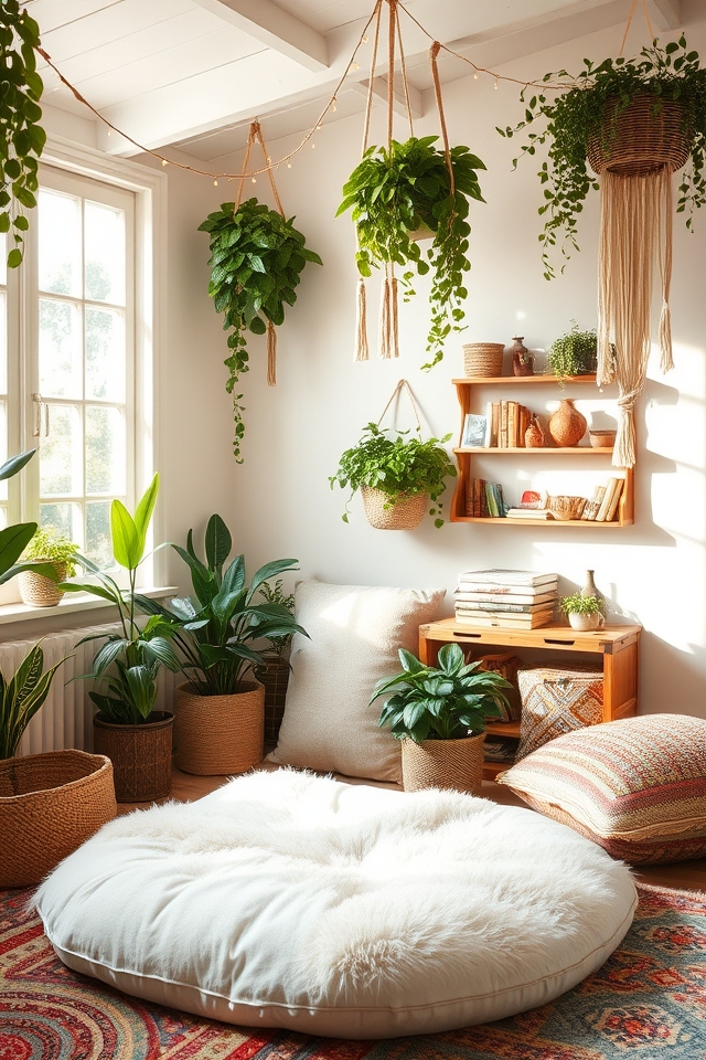 cozy bohemian celebration space