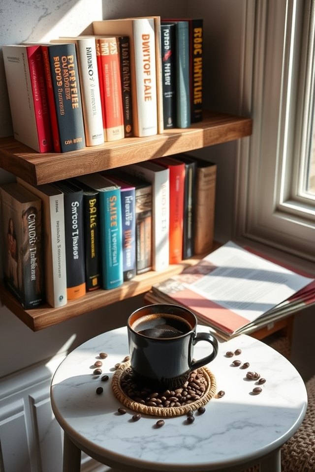 cozy coffee book nook
