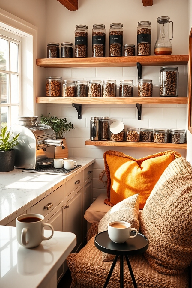 cozy coffee nook design