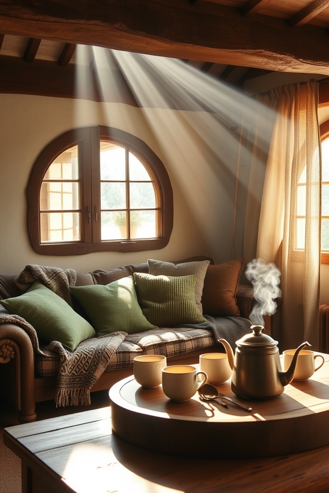 cozy hobbit inspired living space