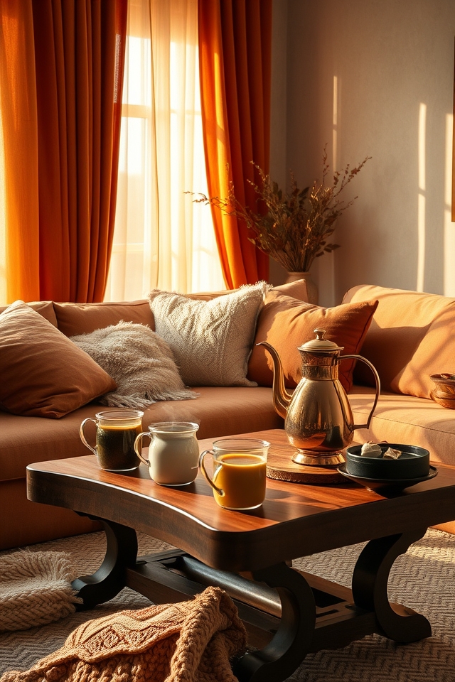 cozy hot beverage corner