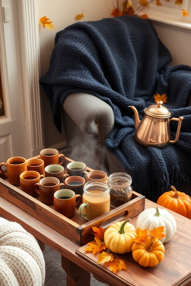 cozy hot beverage station