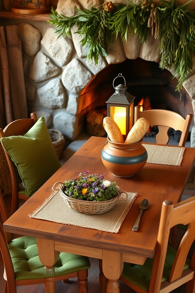 cozy natural materials decor