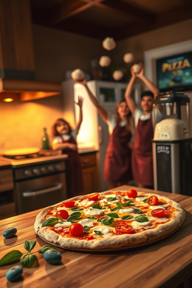 cozy pizza movie marathon