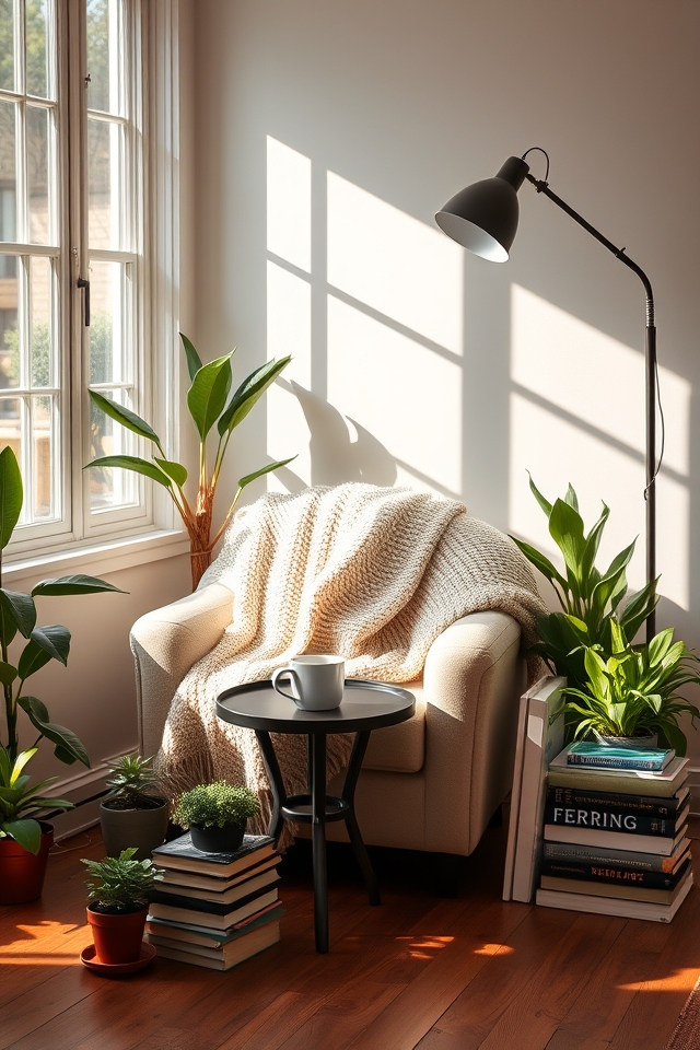 cozy reading corner design