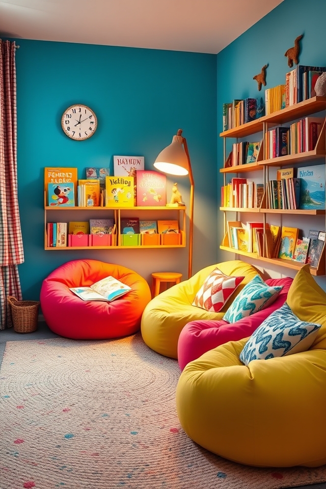 cozy reading nook setup