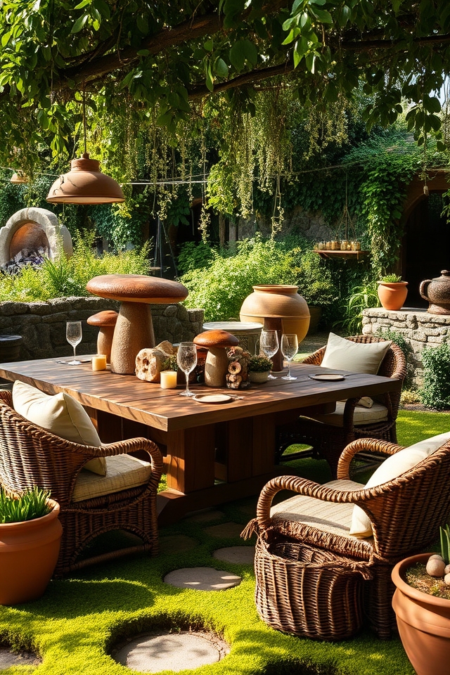 cozy shire inspired outdoor space