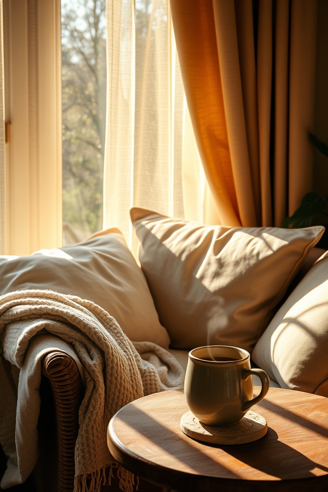 cozy soft textile comfort