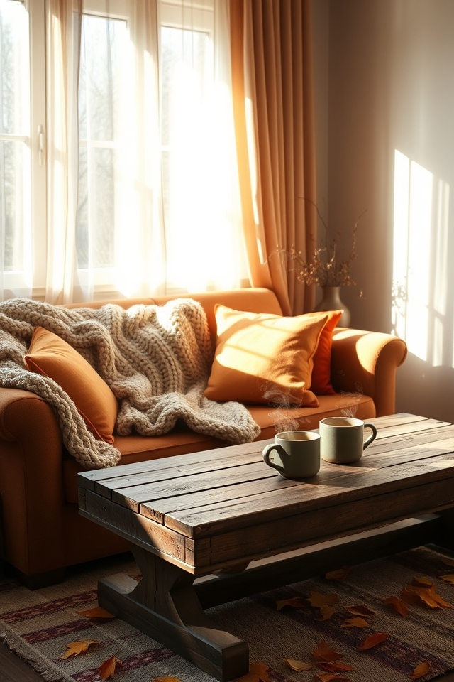 cozy textiles for autumn