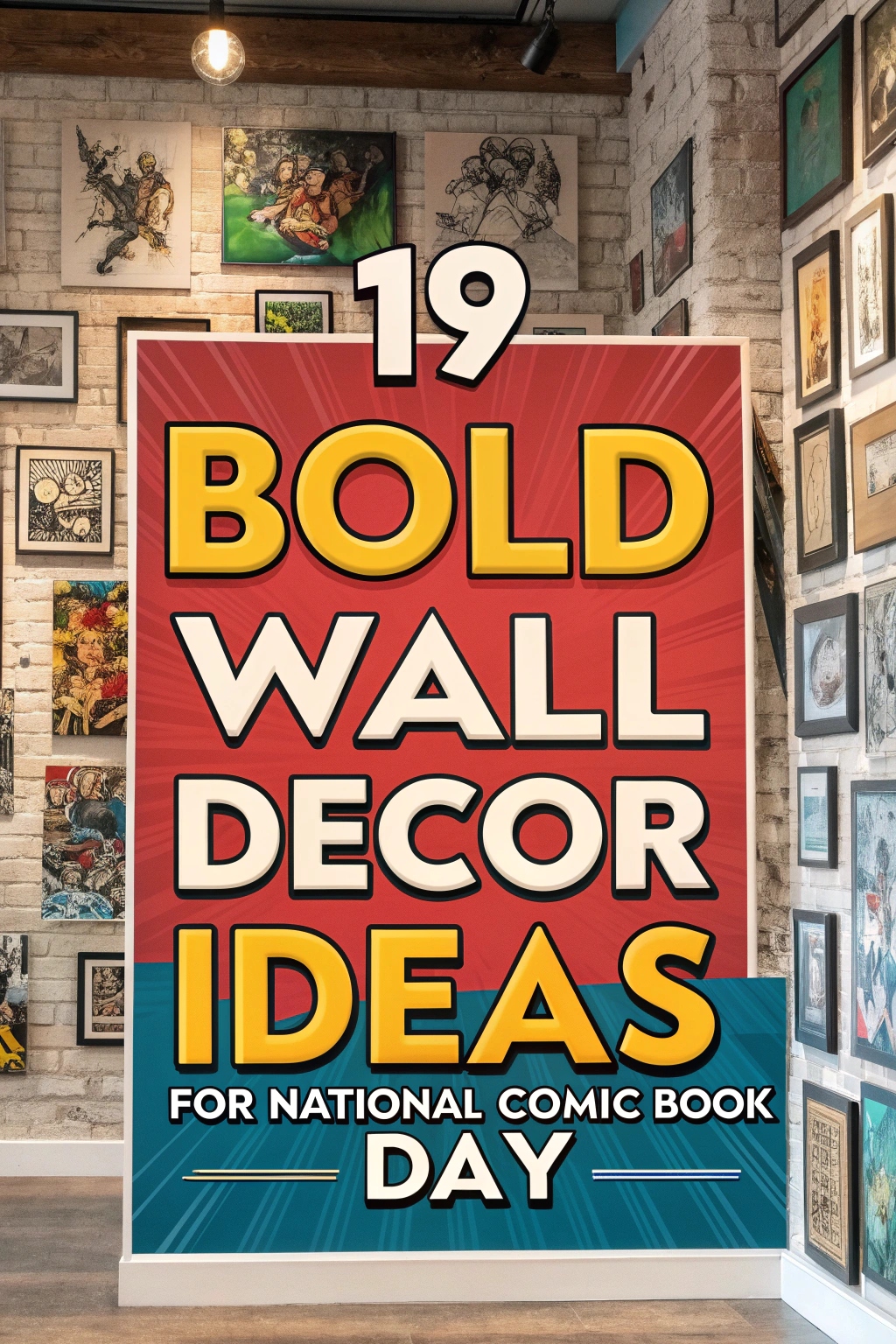 19 Bold Wall Decor Ideas for National Comic Book Day