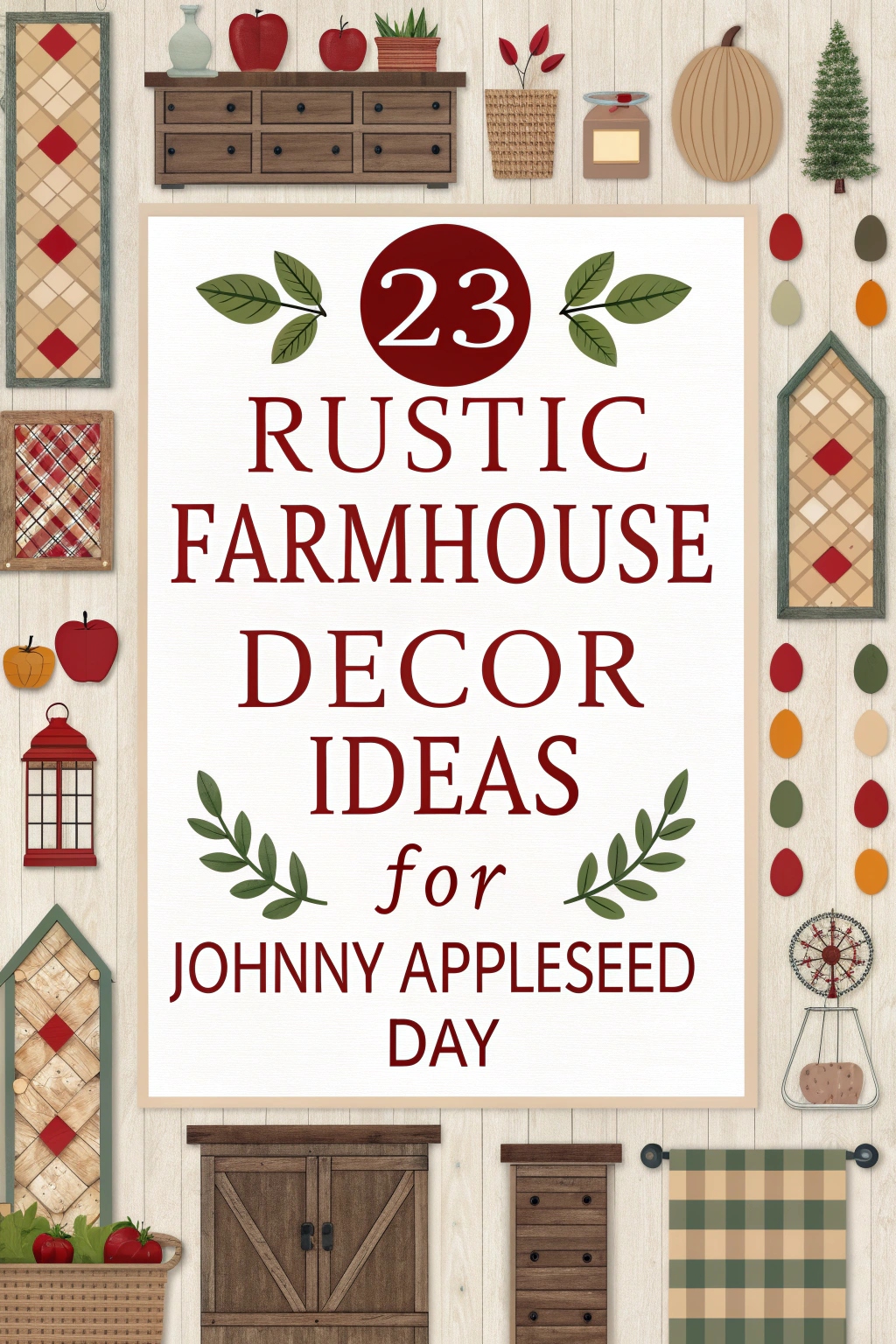 23 Rustic Farmhouse Decor Ideas for Johnny Appleseed Day