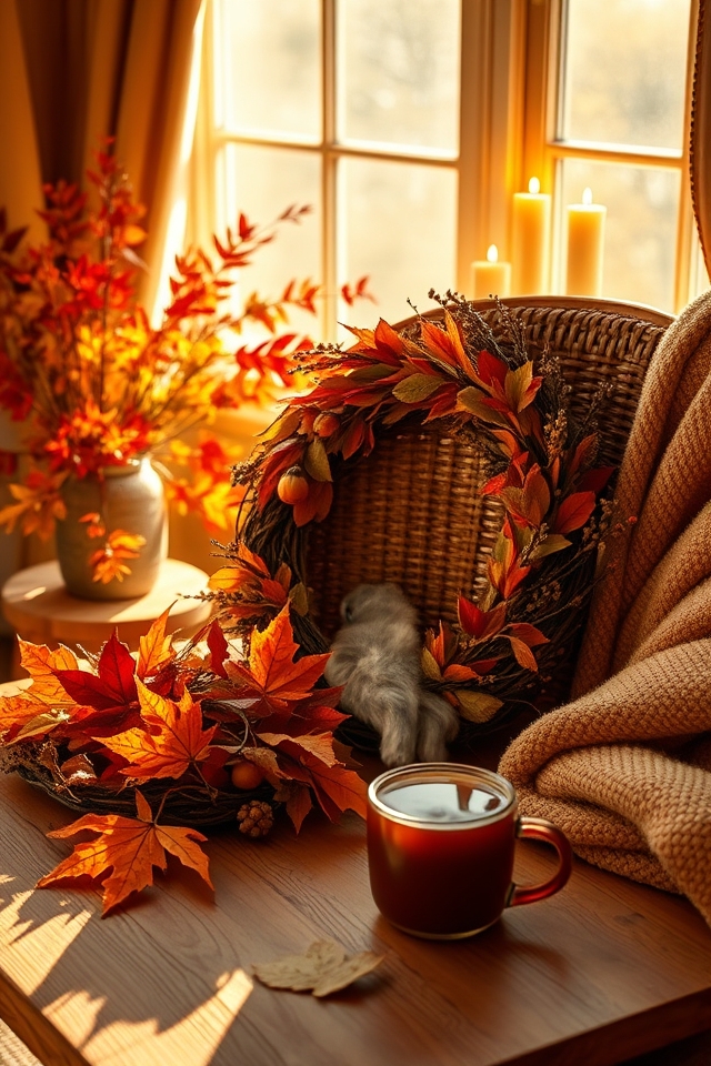 create a seasonal wreath