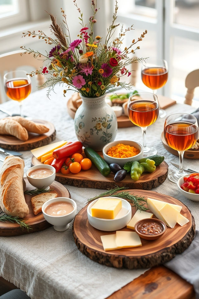 creative artisanal food display