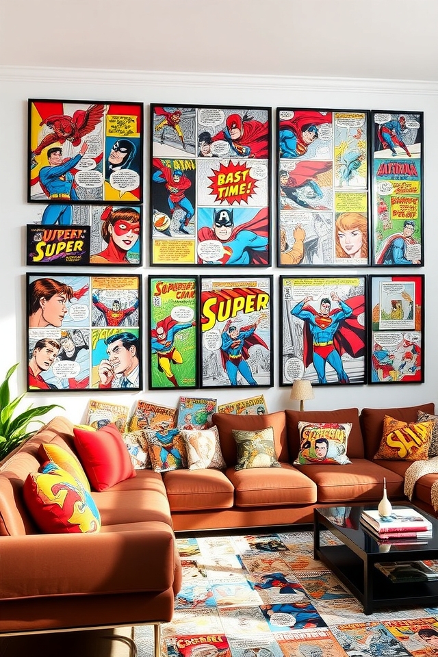creative comic strip collage