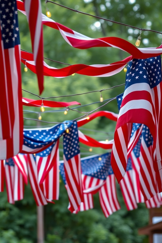 diy american flag garlands