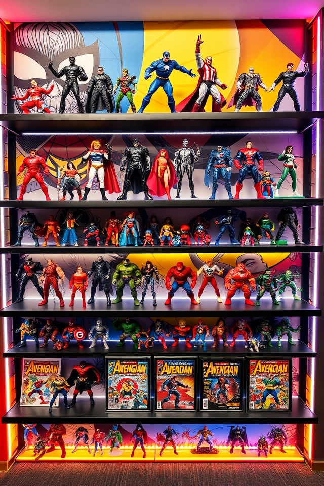 dynamic action figure displays