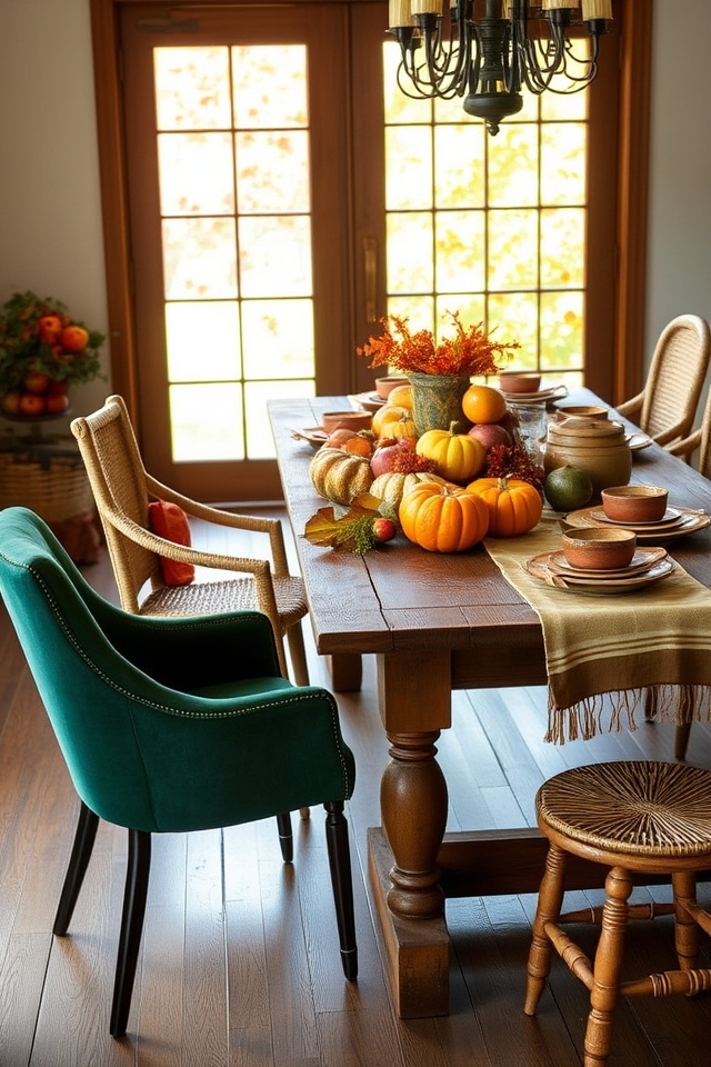 eclectic dining chair combinations