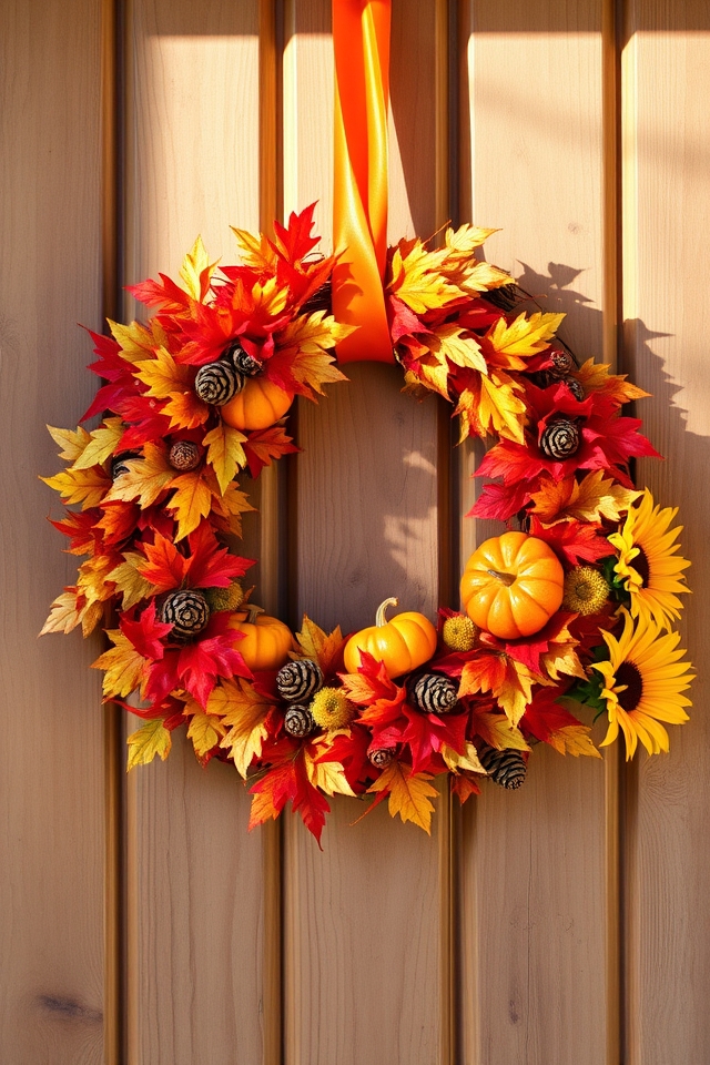 fall themed front door d cor
