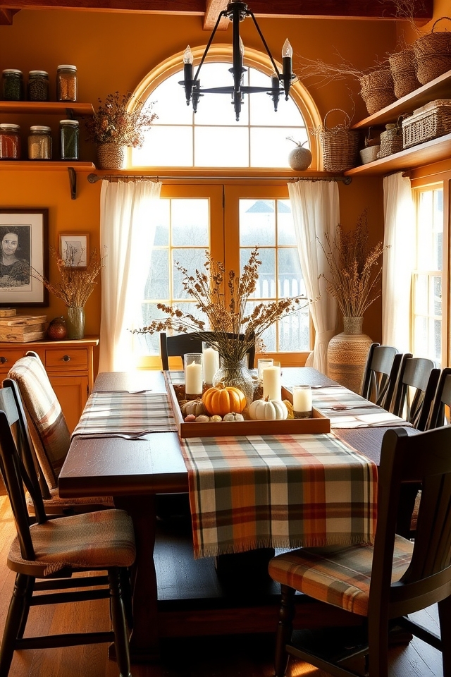 farmhouse open shelving charm
