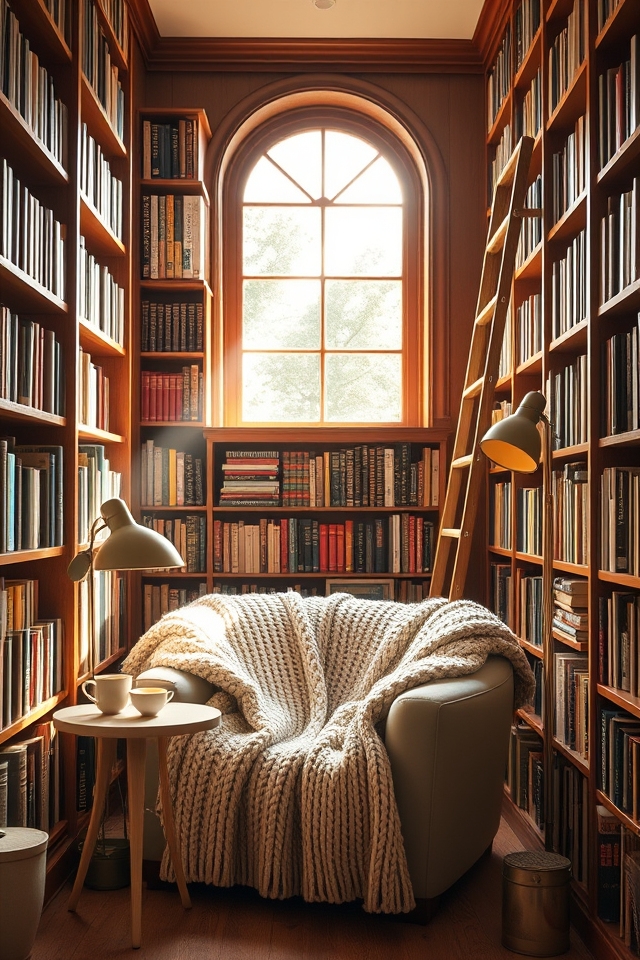 floor to ceiling reading nook