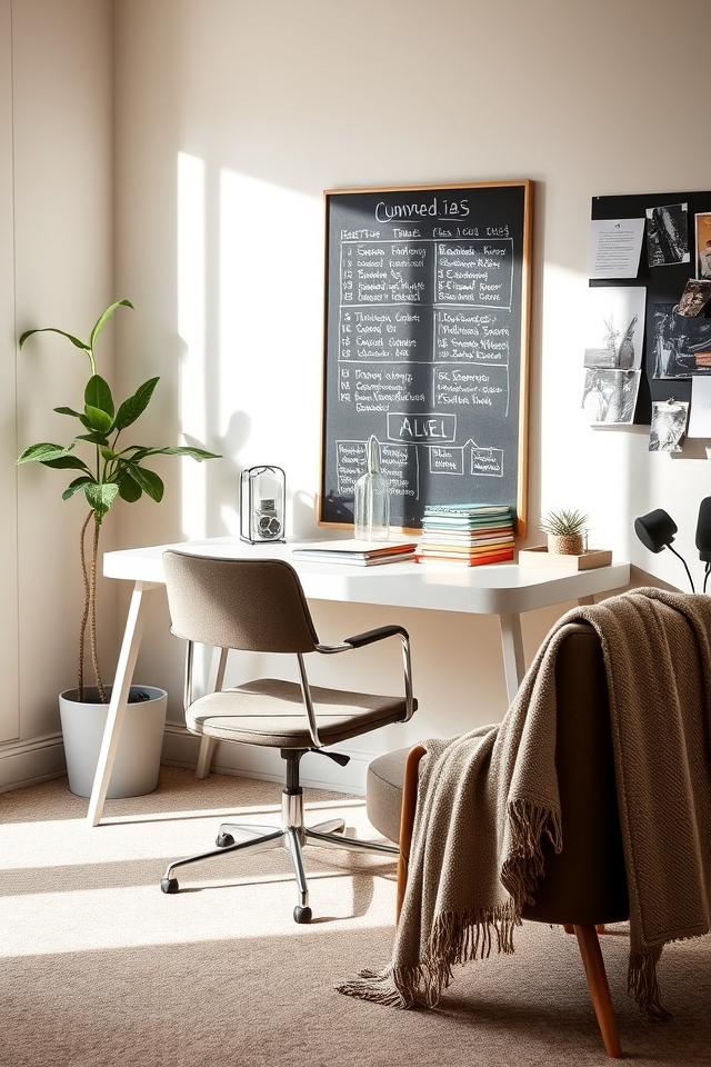 focused distraction free workspace