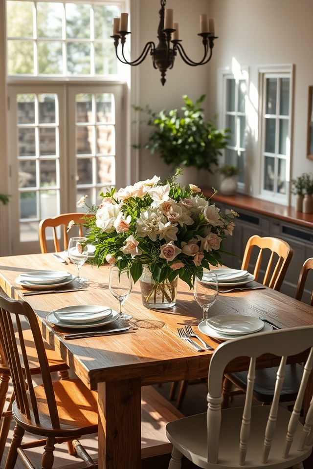 fresh flowers create warmth
