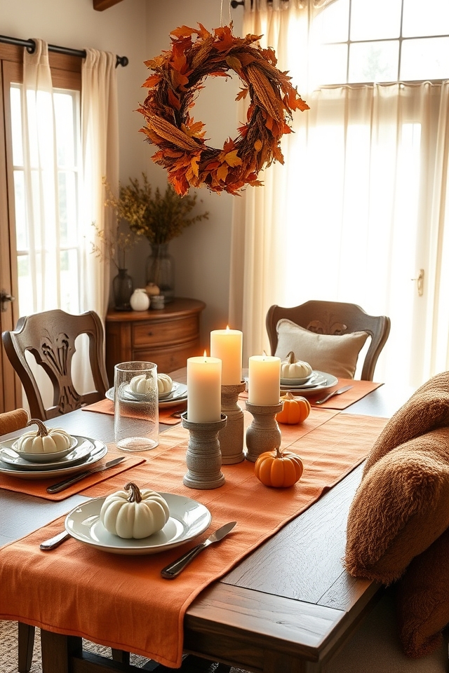 harvest themed cozy accents