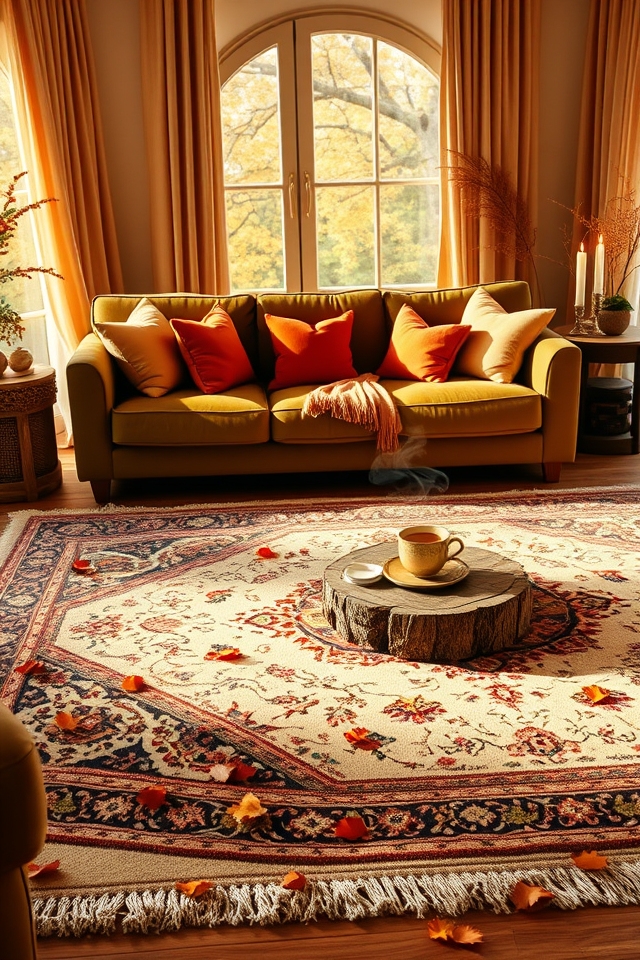 layered rugs for texture