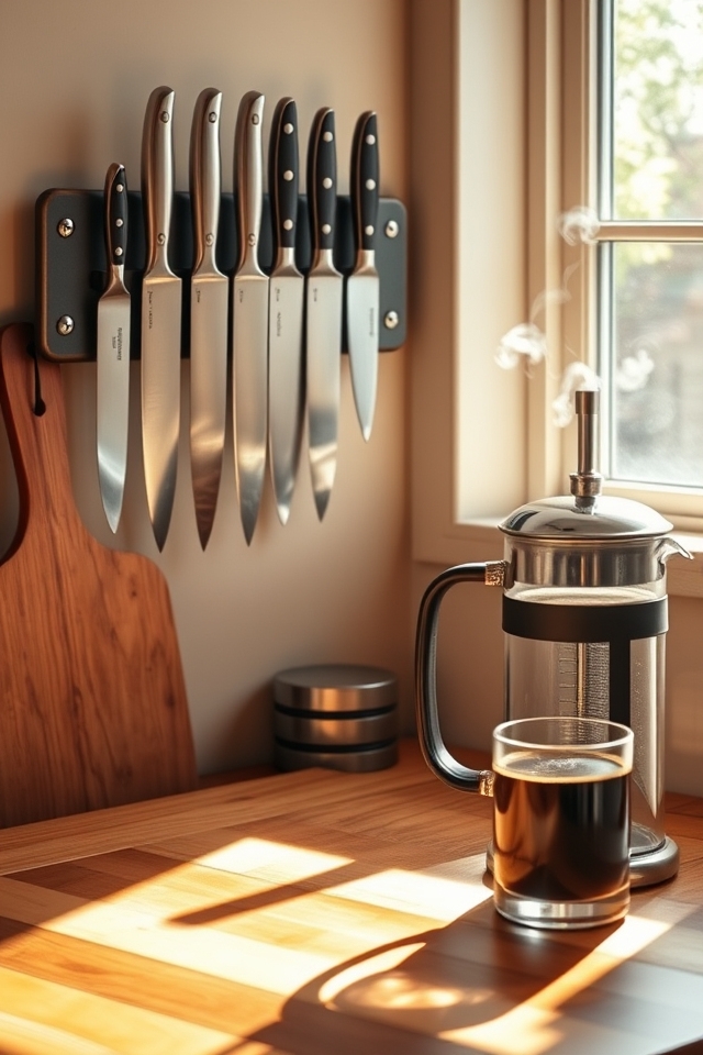 magnetic knife strip installation