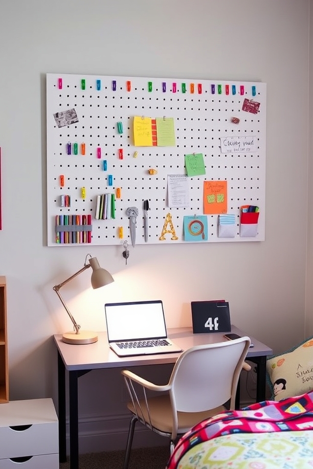 maximize space with pegboards