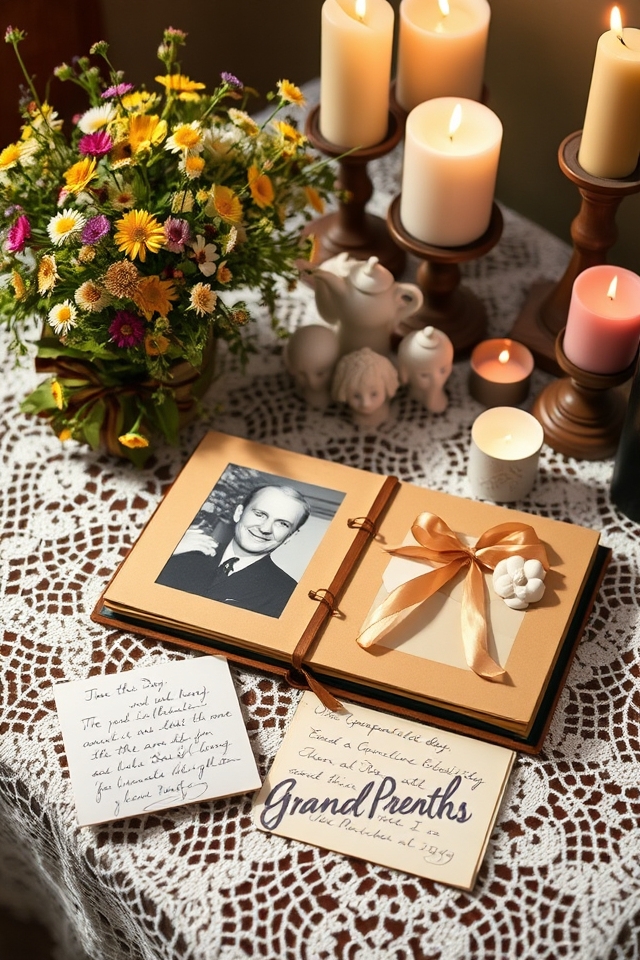memory table keepsake display