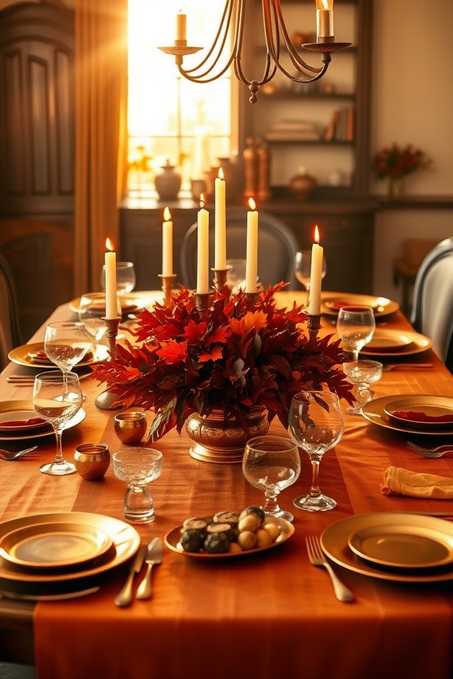 metallic accents enhance autumn d cor