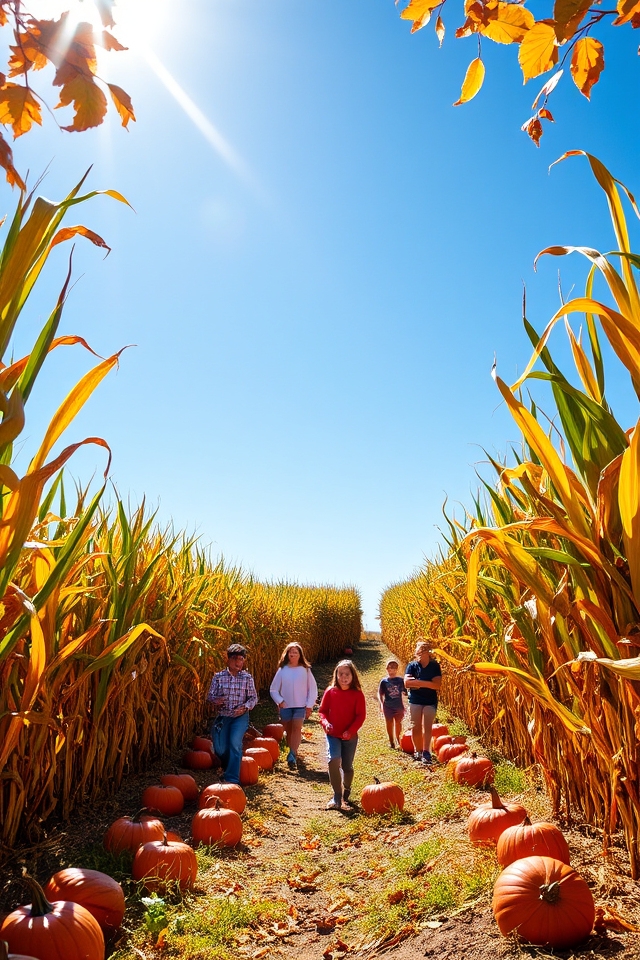 navigate a corn maze