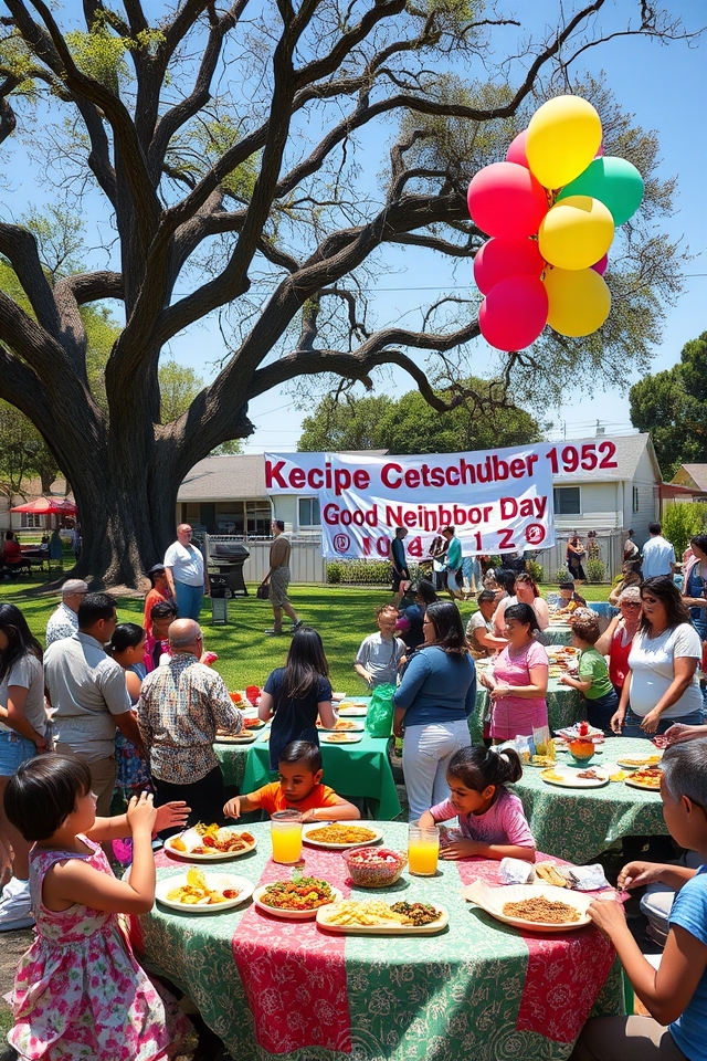 neighborhood potluck picnic celebration