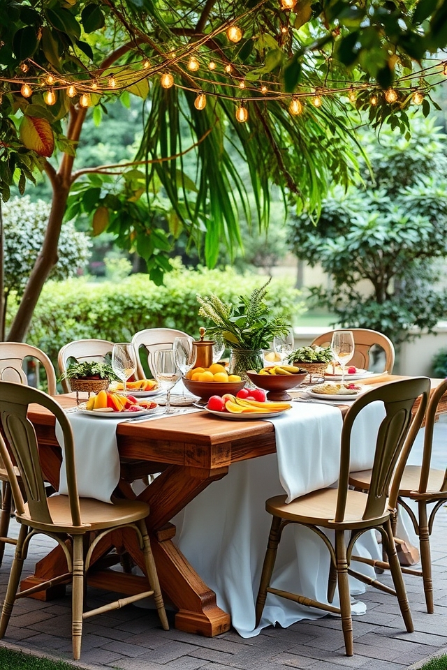 outdoor dining with comfort