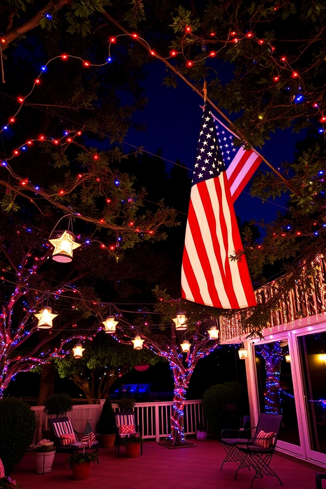 patriotic outdoor lighting ideas
