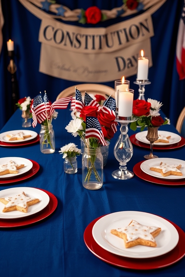 patriotic themed table settings