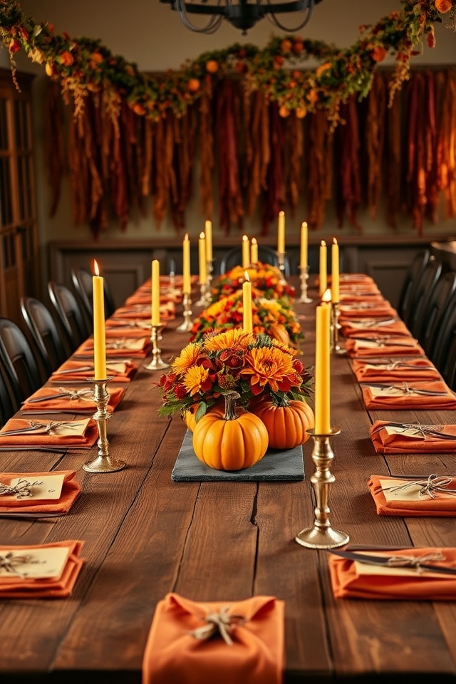 personalized autumn dining invitations