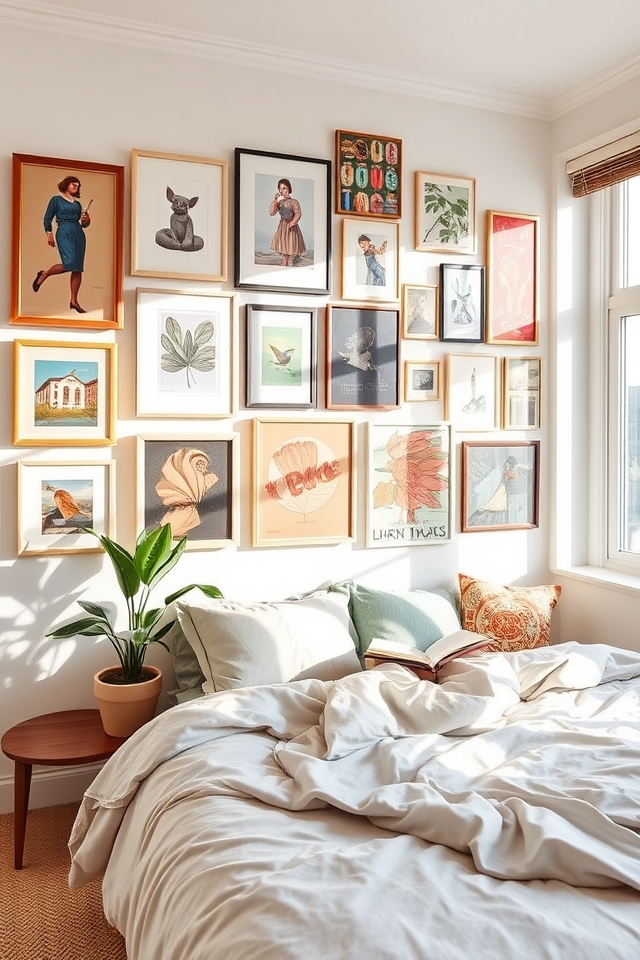 personalized bedroom gallery display